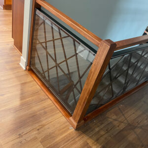 Custom built railing